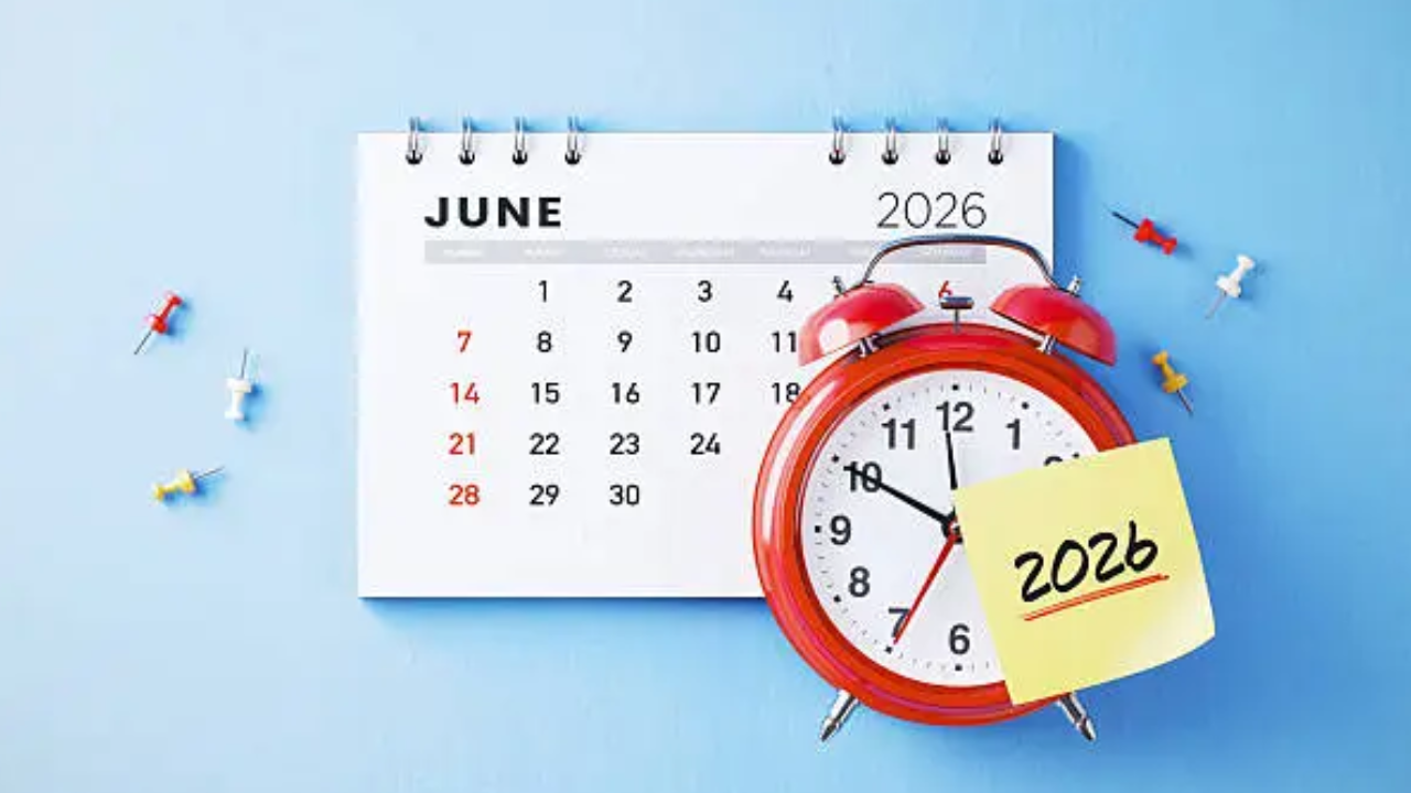 Calendar marked with June 30, 2026 DEADLINE in red with construction and tax documents