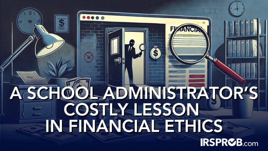 A School Administrators Costly Lesson in Financial Ethics