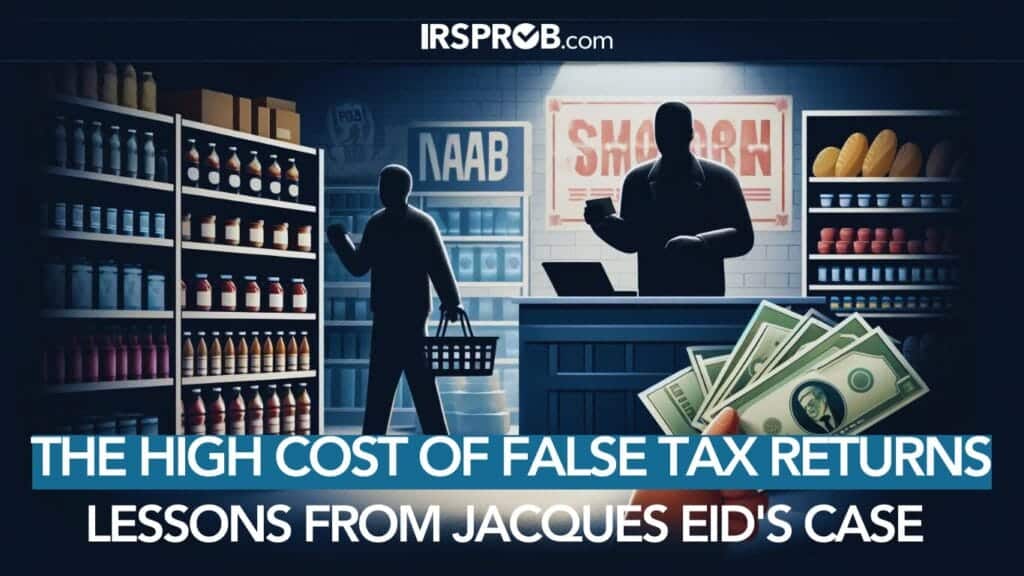 The High Cost of False Tax Returns Lessons from Jacques Eids Case