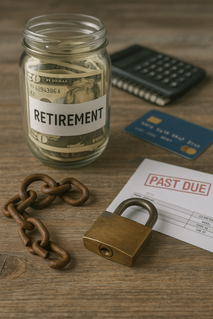 20250613 2241 Retirement Savings Dilemmas simple compose 01jxmvq3nhe7a8t9rdt128zq9t
