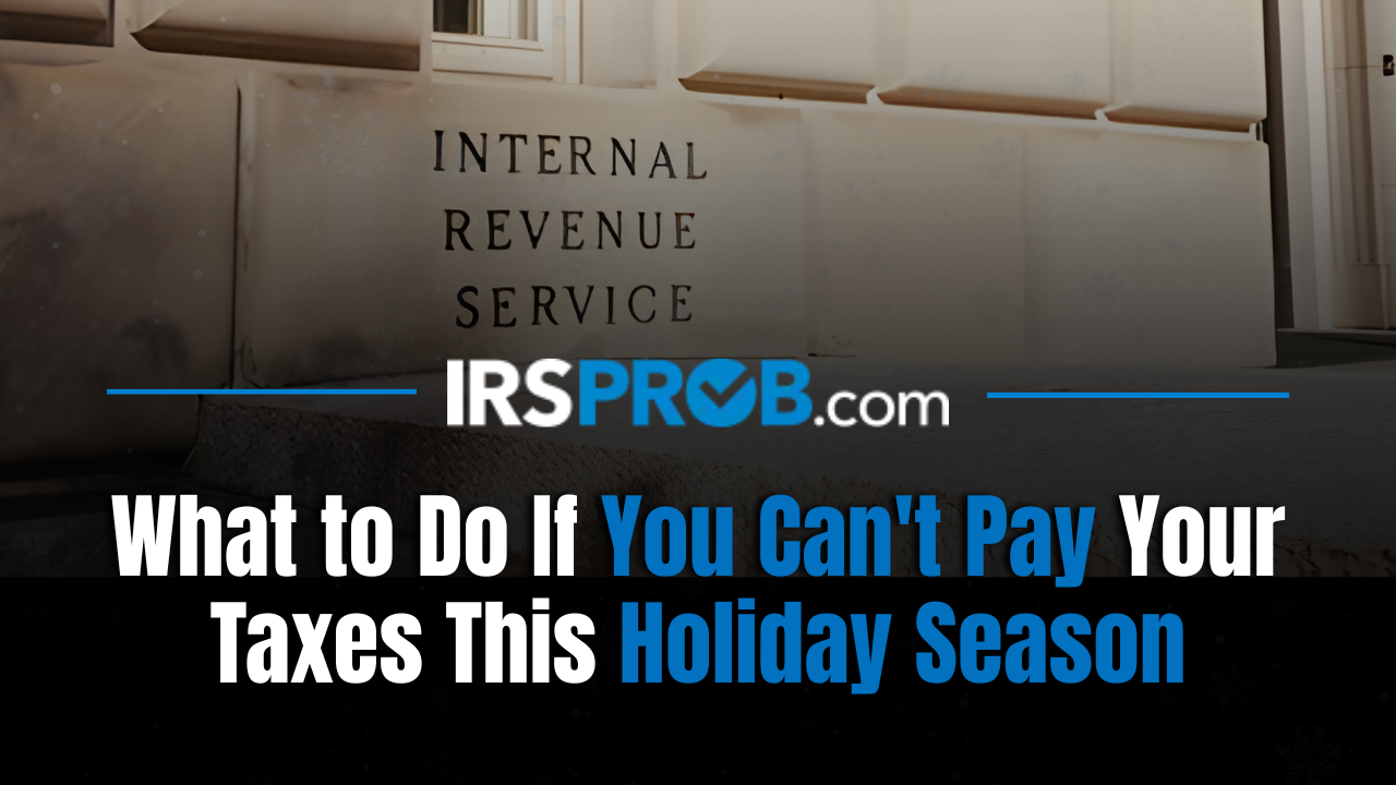 Can't Pay Taxes This Holiday Season
