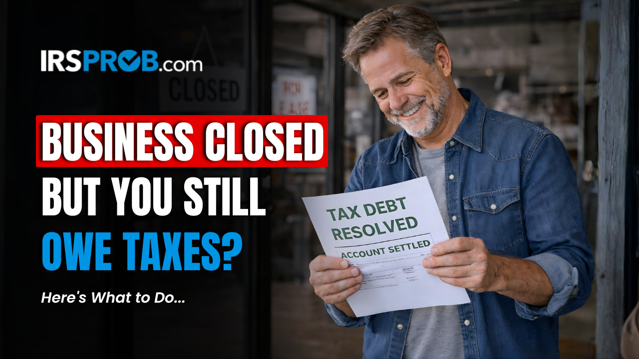 Closed Business Tax Debt