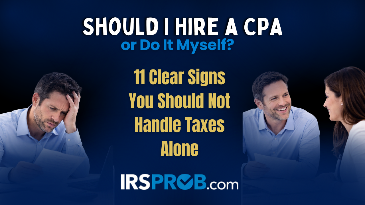 Should I Hire a CPA or Do It Myself?