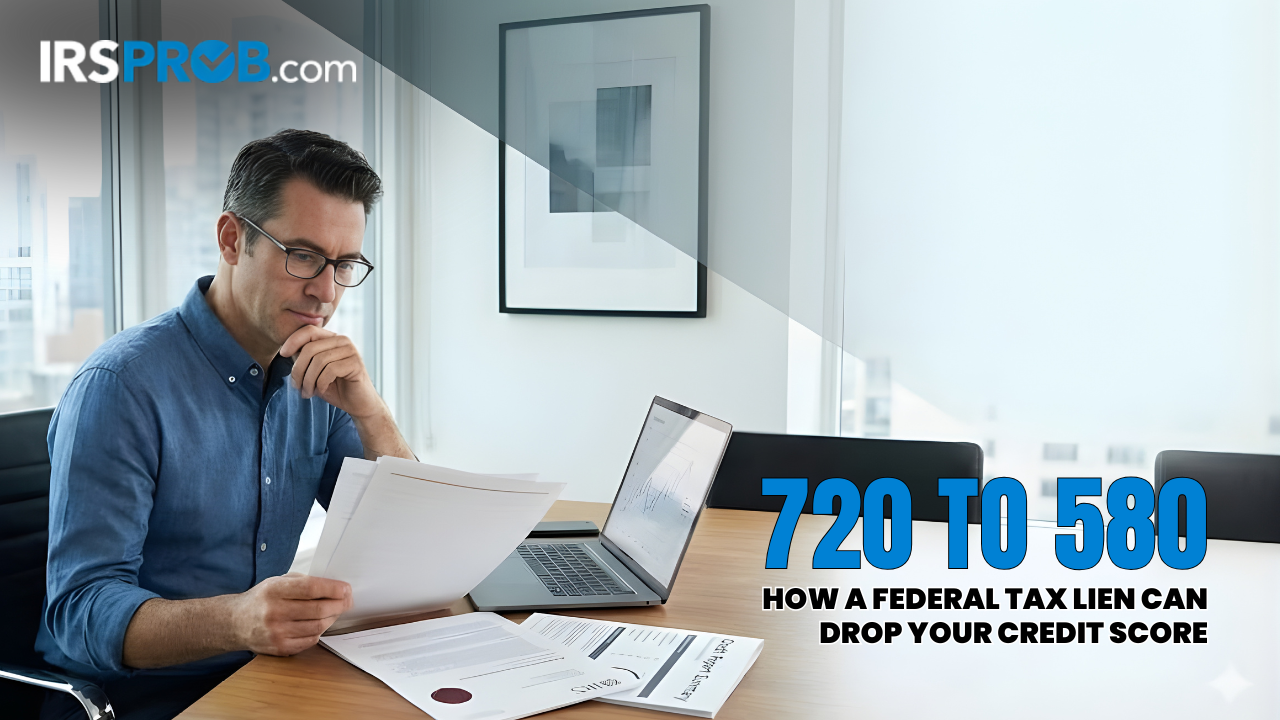 federal tax lien credit score