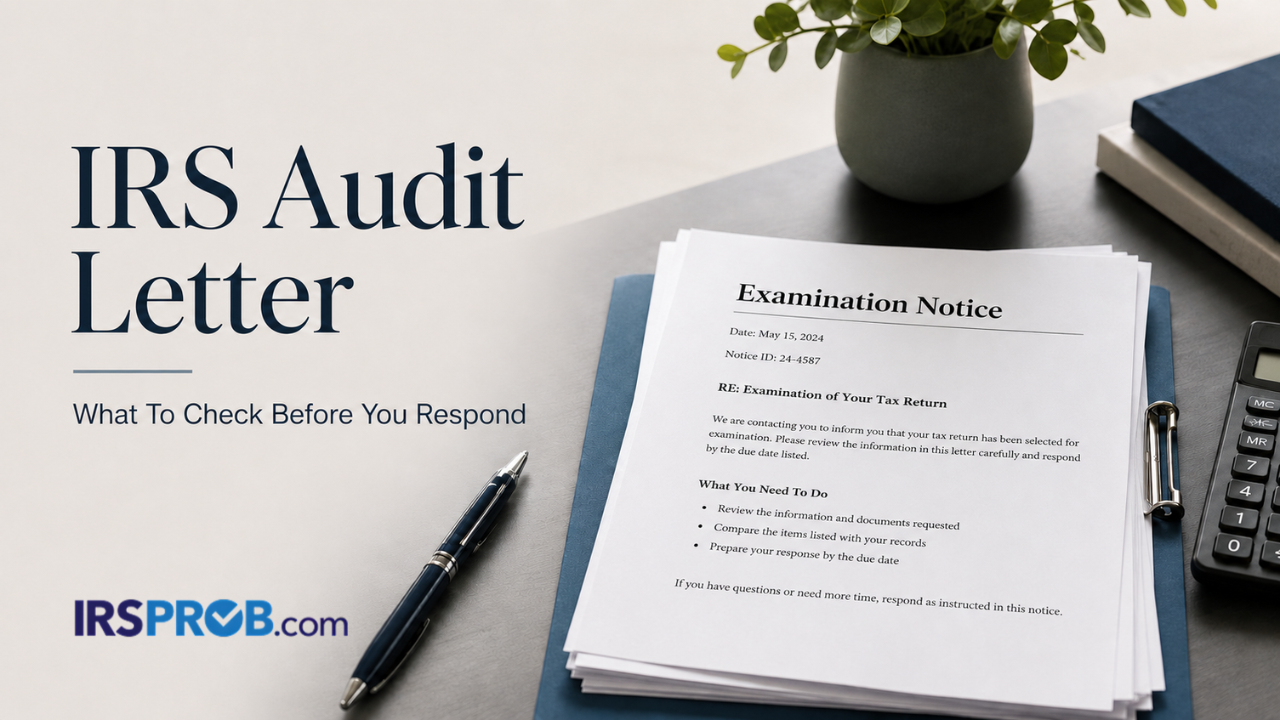IRS audit letter