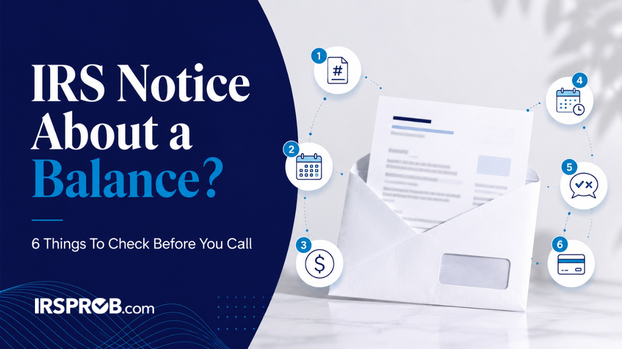 Home - Copy 20 IRS notice about a balance
