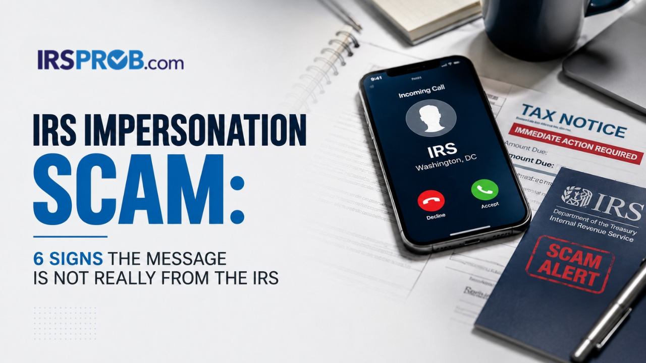 IRS impersonation scam warning signs before responding