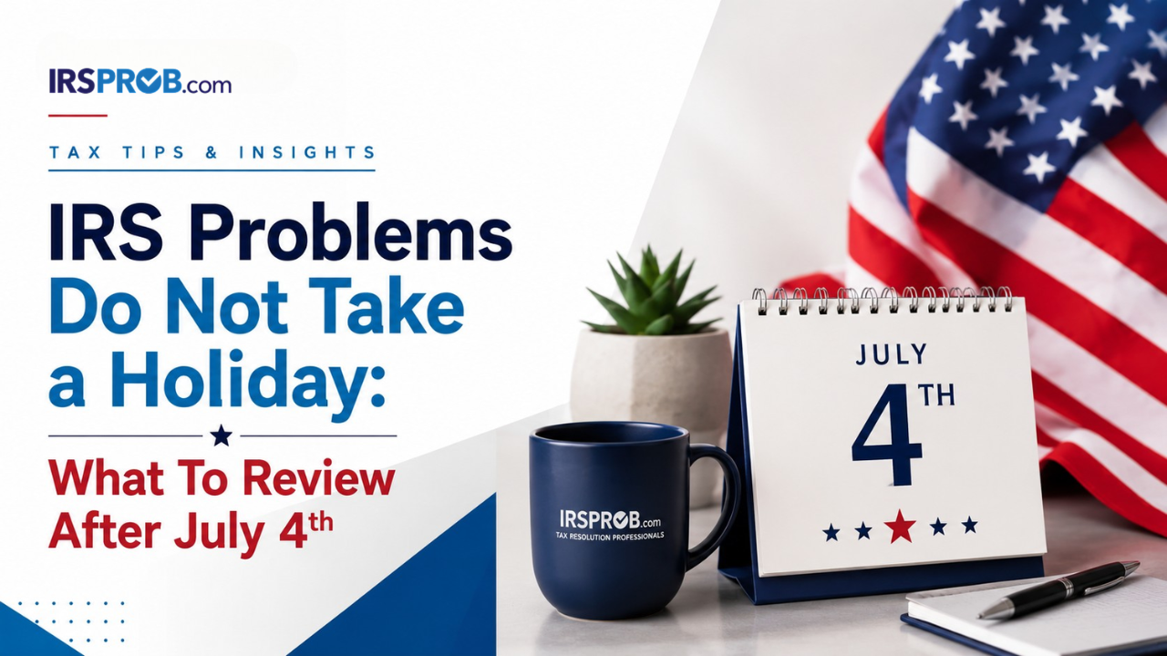 IRS problems after July 4th