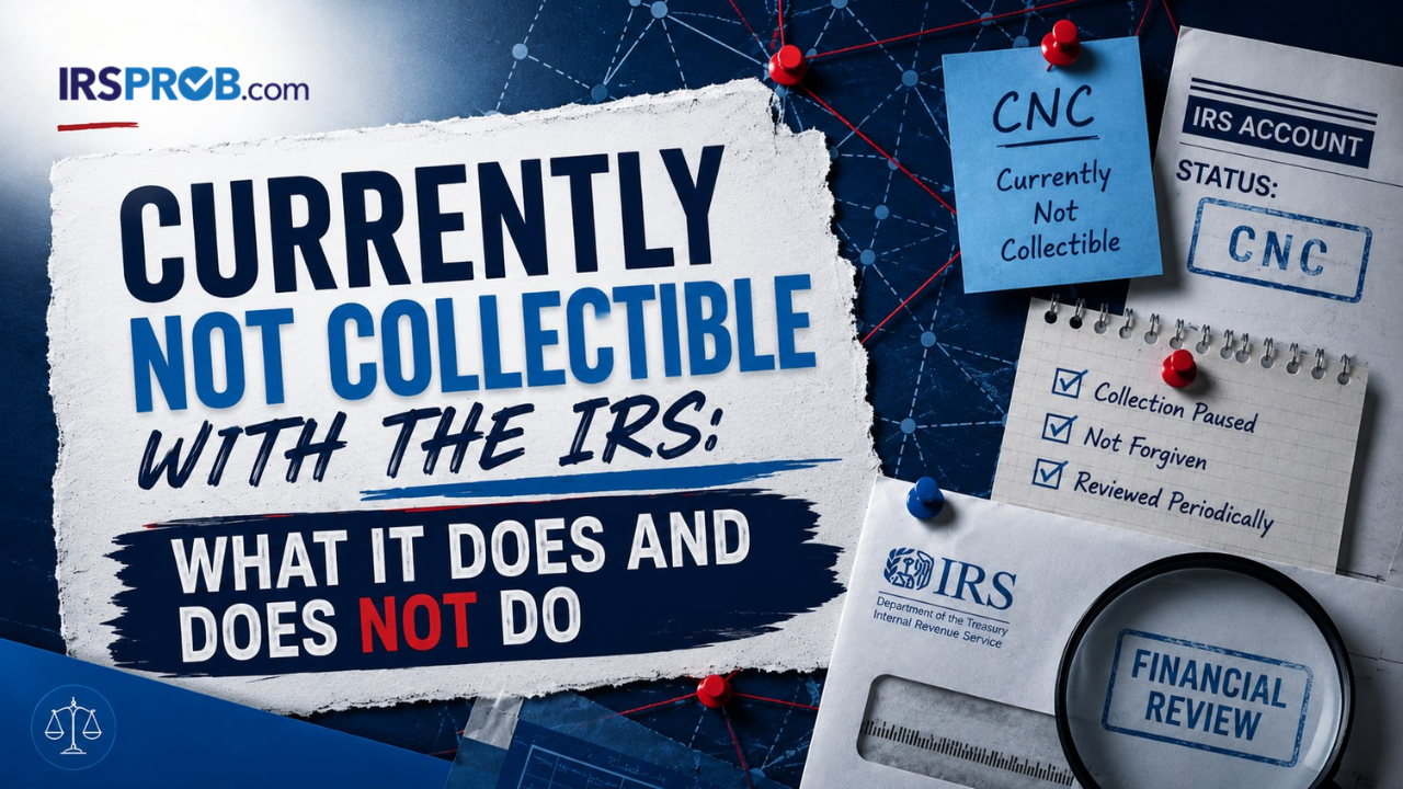 Home - Copy 20 currently not collectible IRS