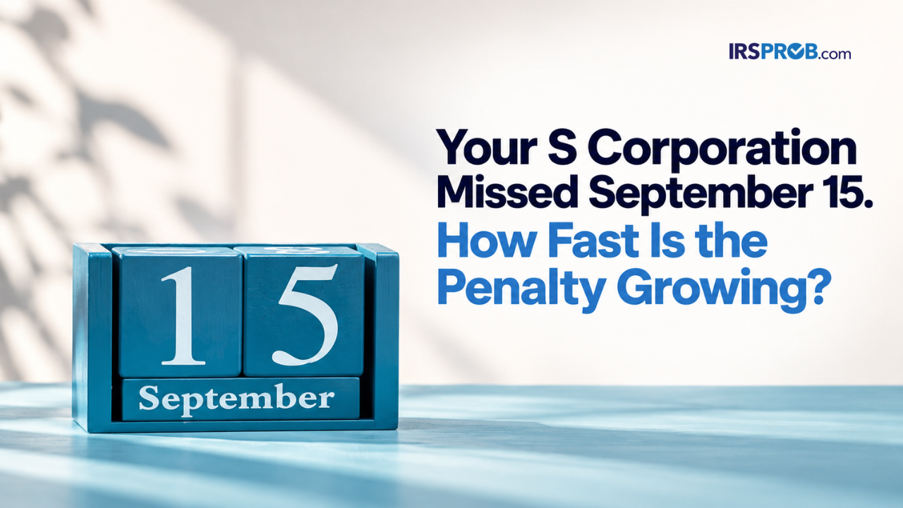 late S corporation return penalty