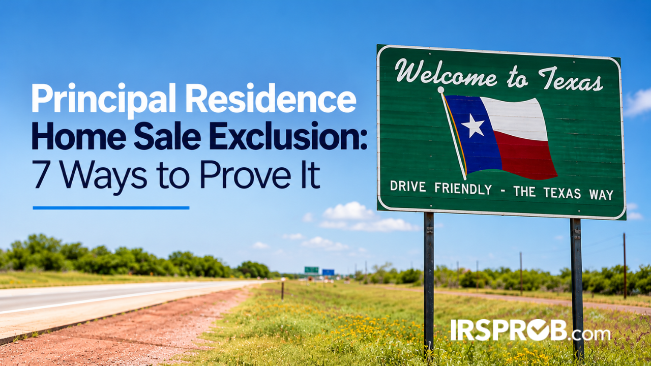principal residence home sale exclusion
