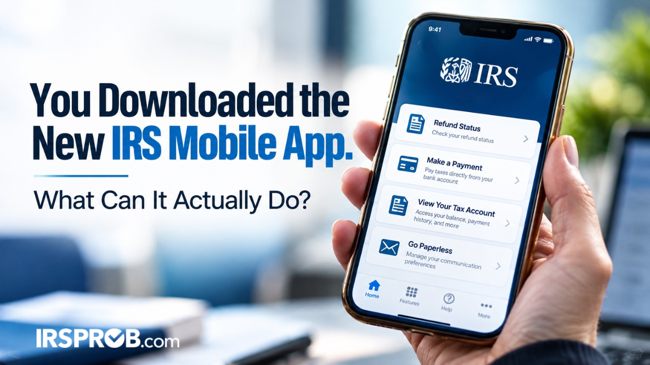new IRS mobile app