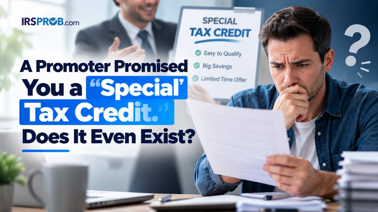 fake tax credit promoter